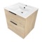 24 Inch Floating Bathroom Vanity, Modern, Brown Oak